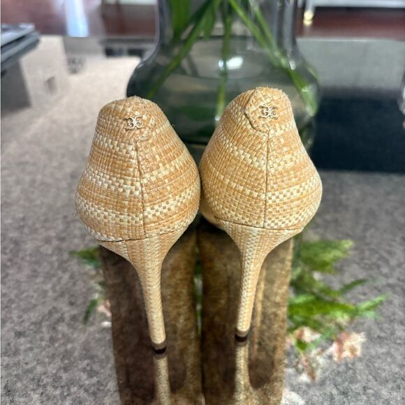 Sam Edelman HAZEL POINTED TOE PUMPS Raffia - Picture 5 of 8